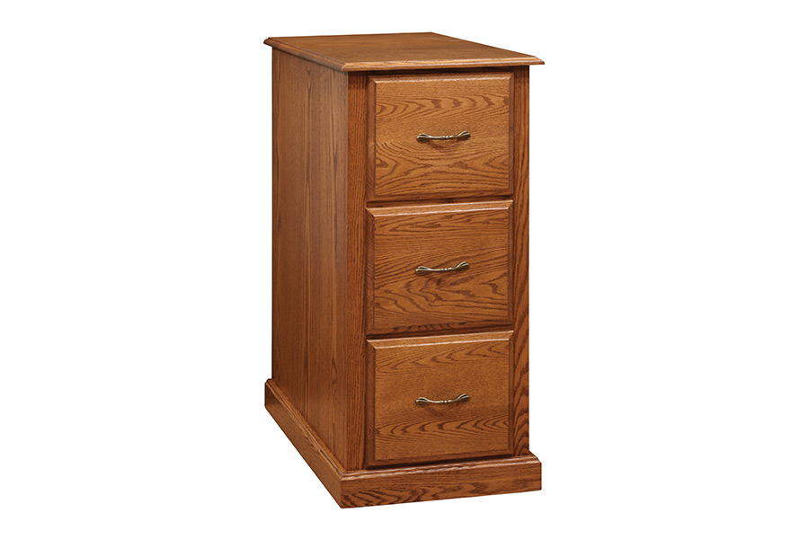 traditional three drawer file cabinet